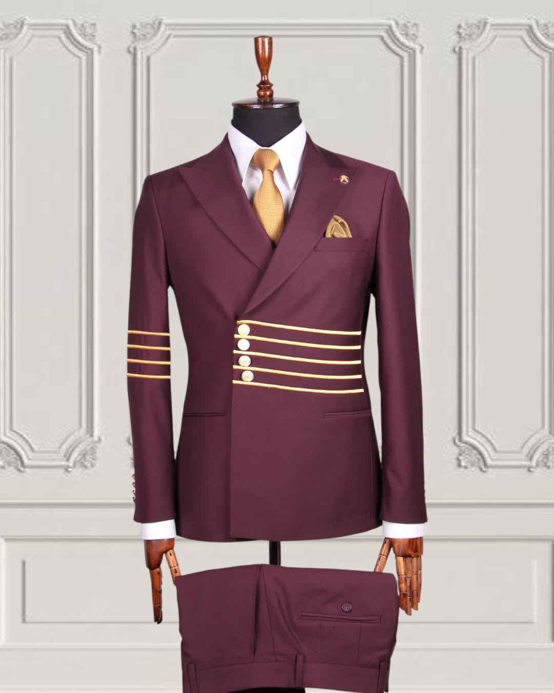 Mario Casas Designer Double Breasted Suit
