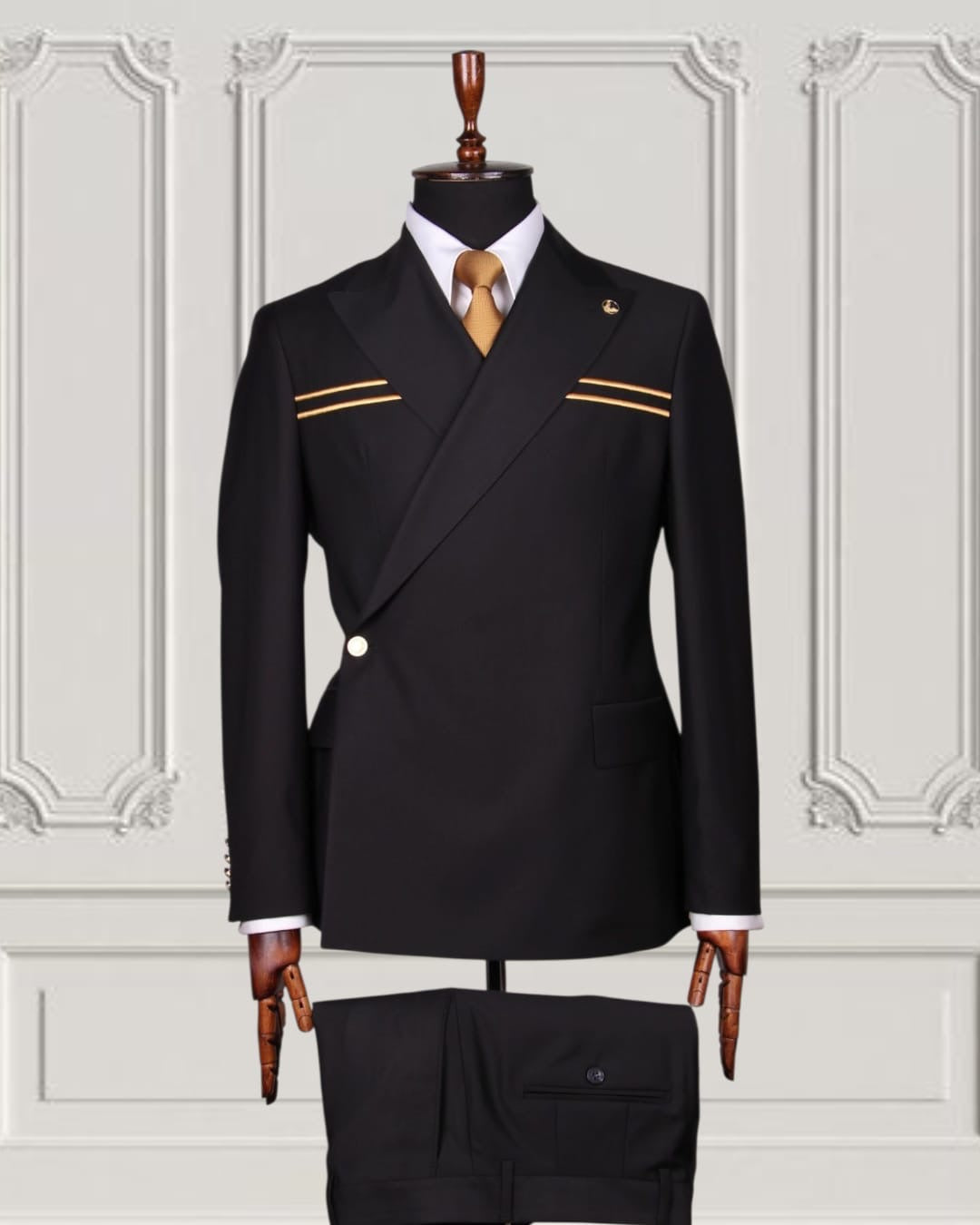 Mario Casas Designer Double Breasted Suit