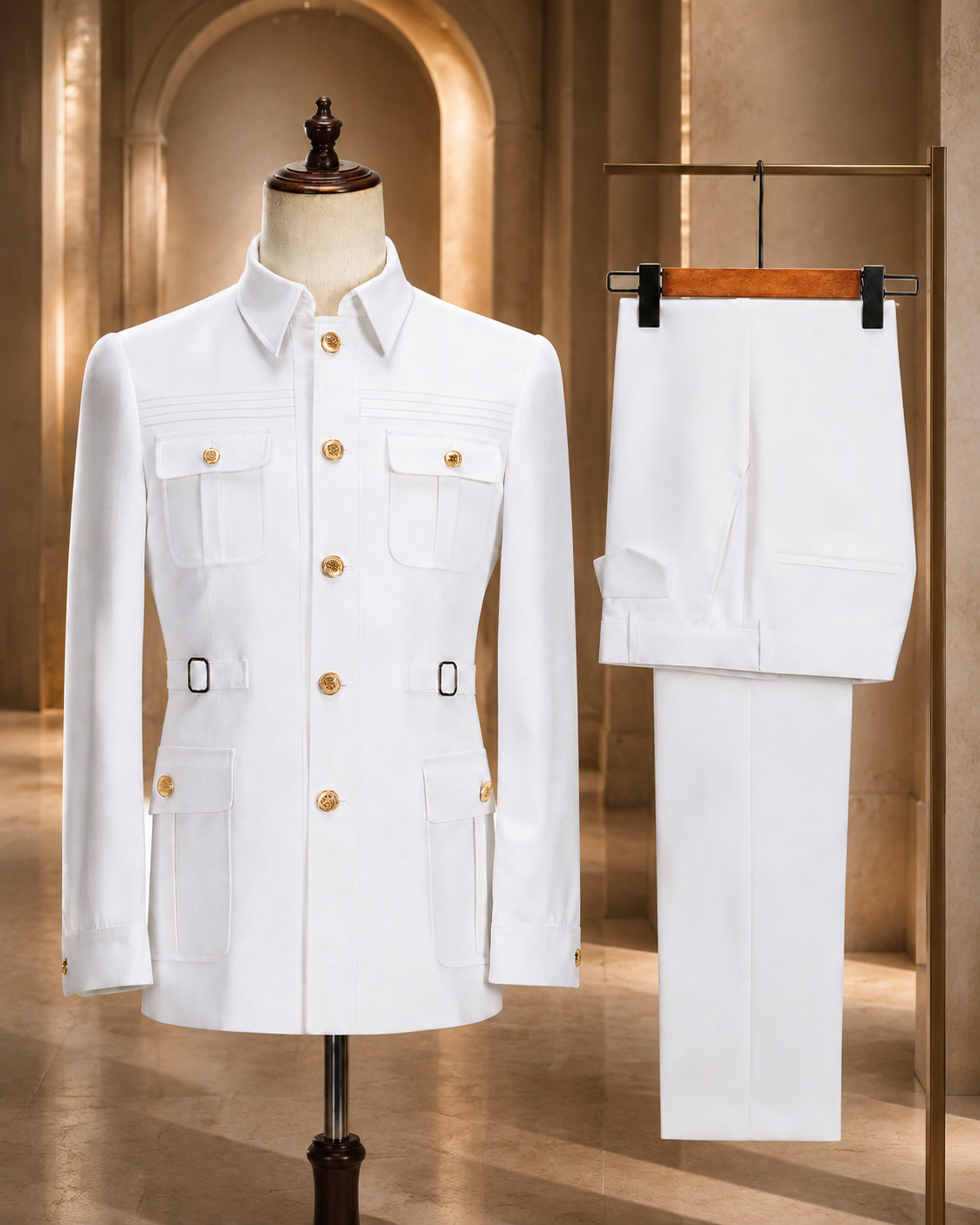 Turkish Long Sleeve Safari Suit