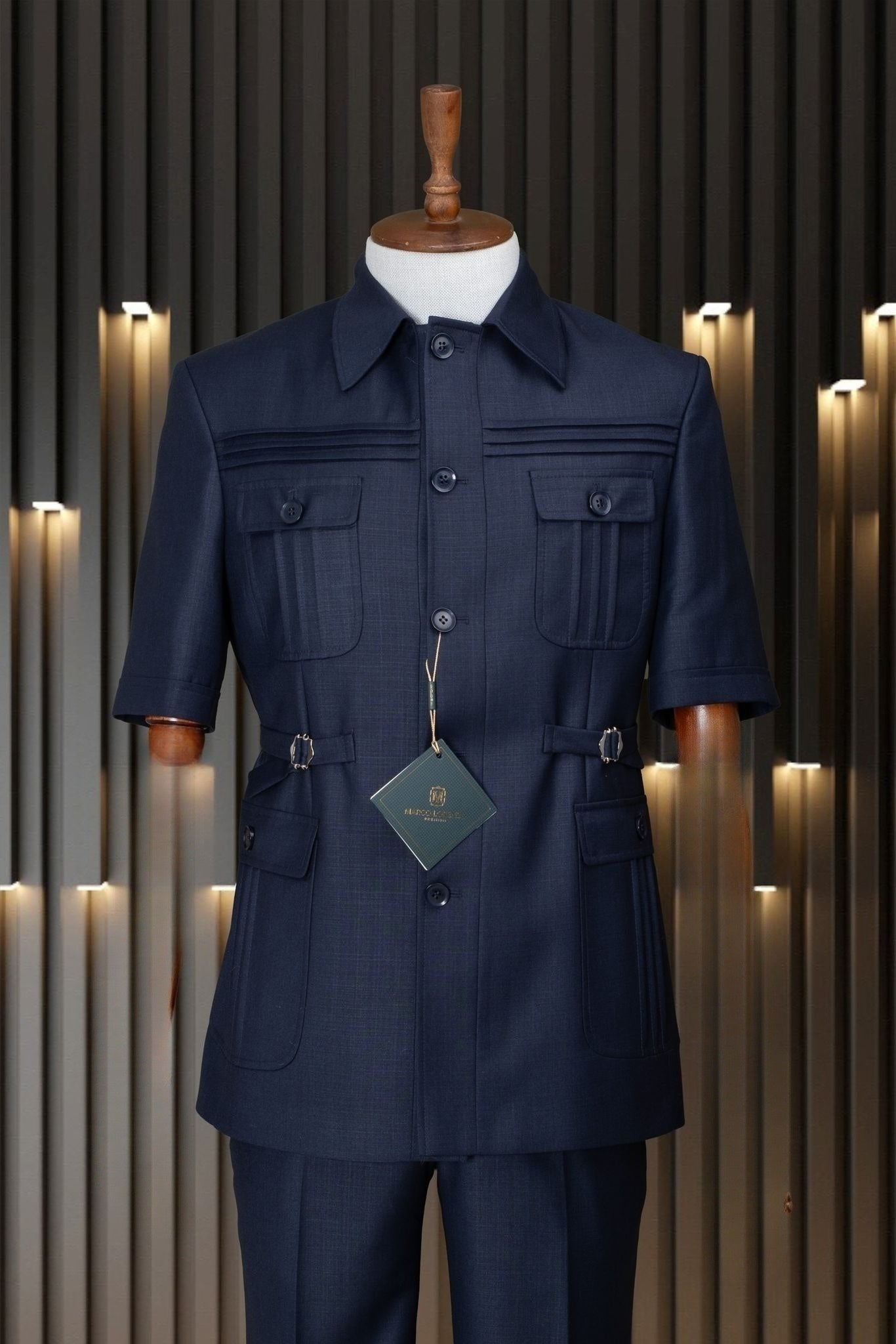 Marco Lorenzo Short Sleeve Safari Suit