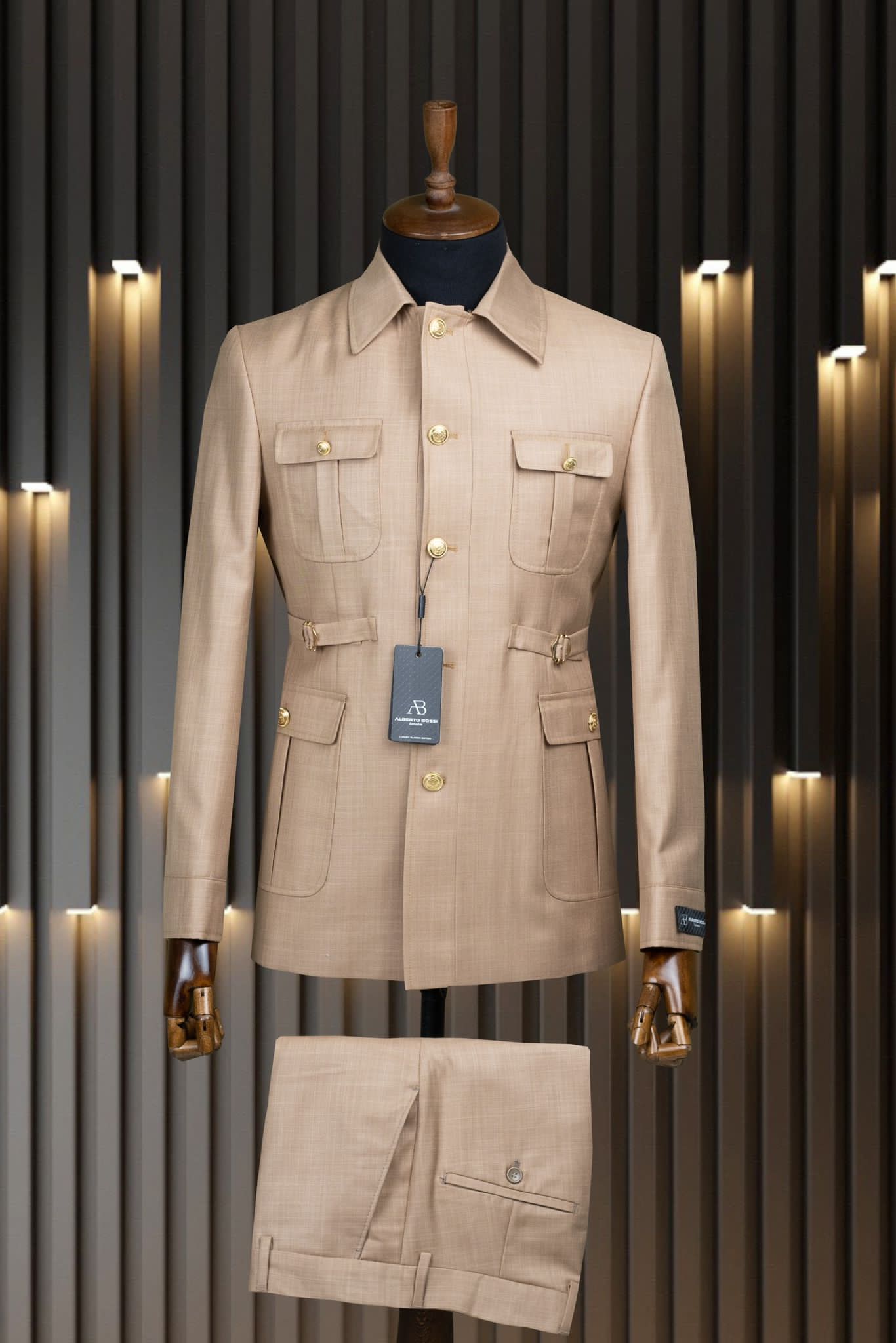 Marco Lorenzo Long Sleeve Safari Suit