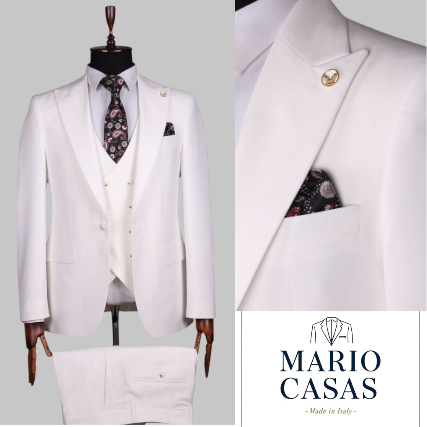 Premium Italian Three-Piece Suit