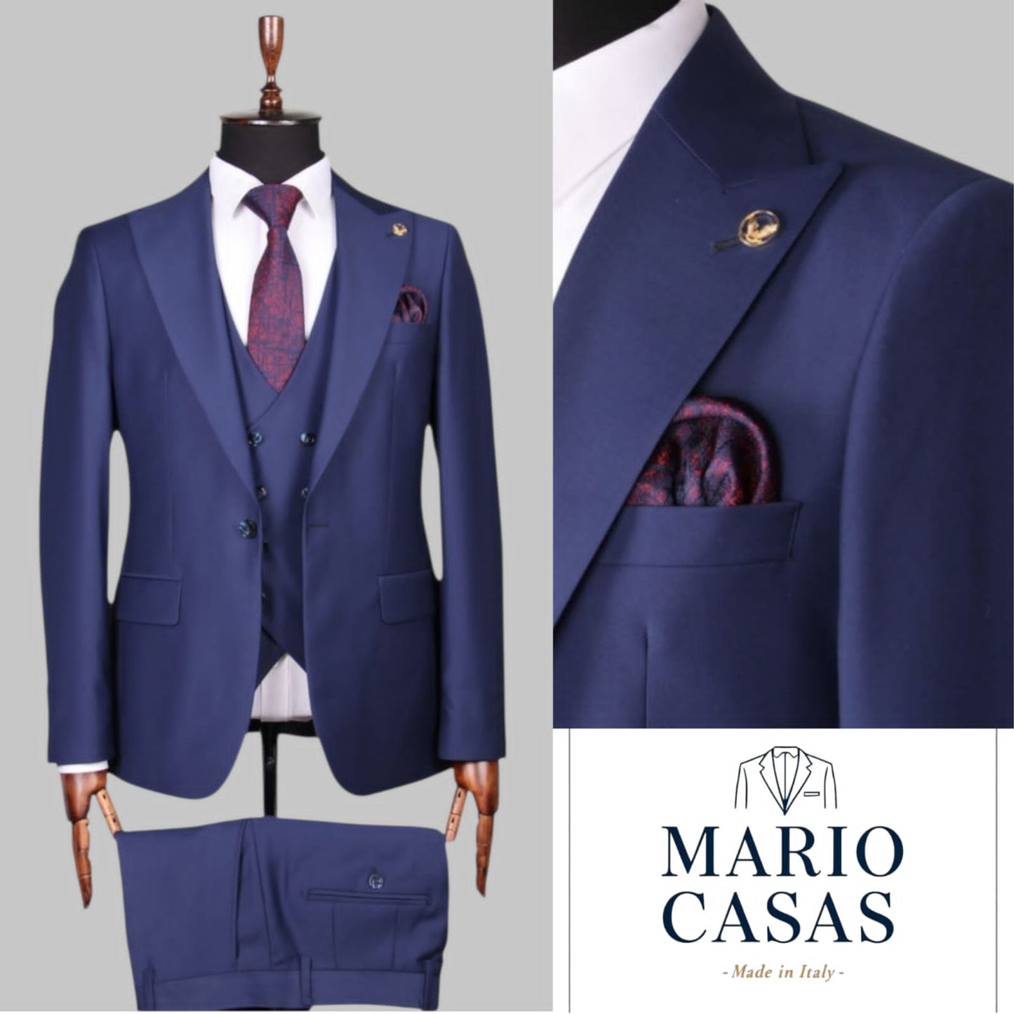 Premium Italian Three-Piece Suit