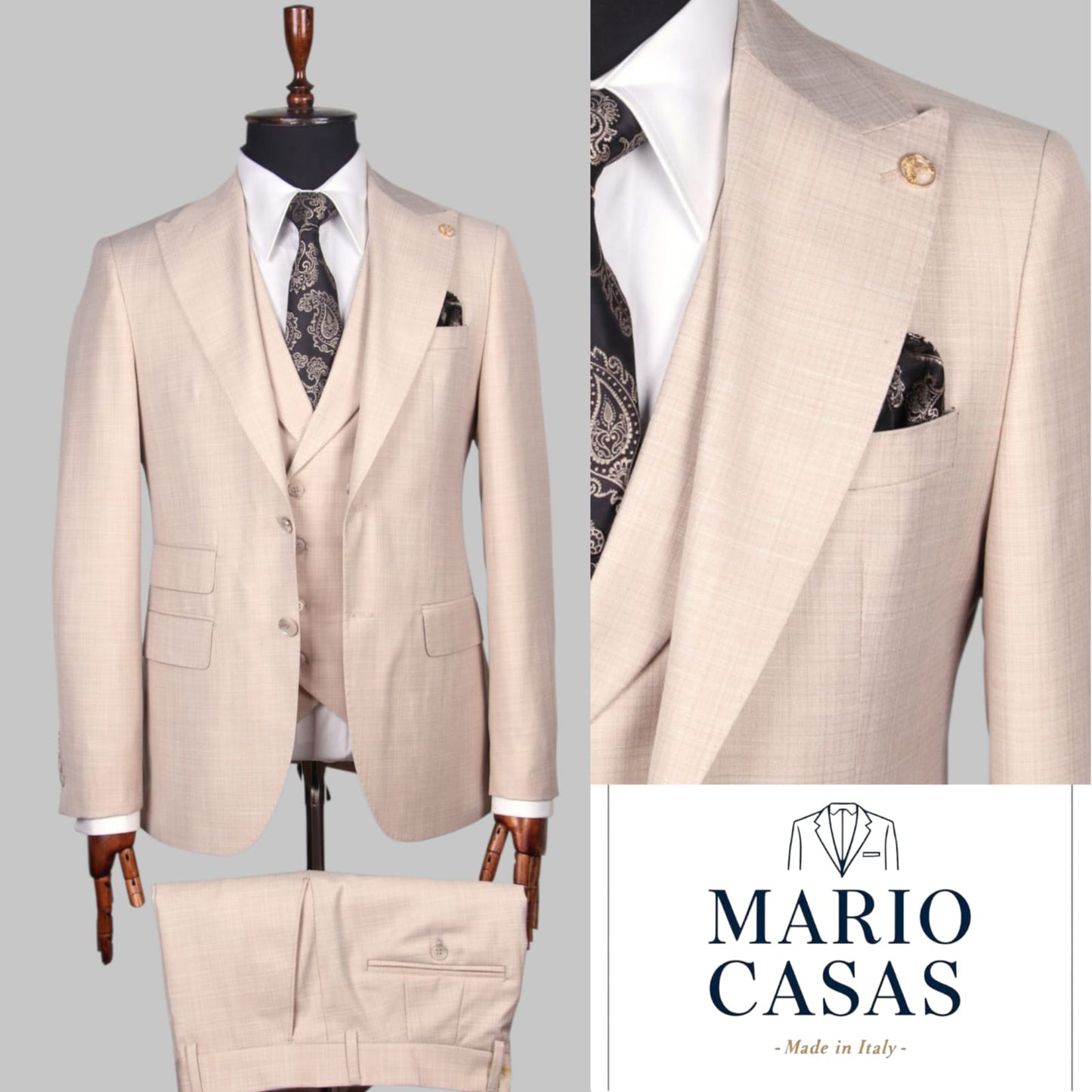 Premium Italian Three-Piece Suit