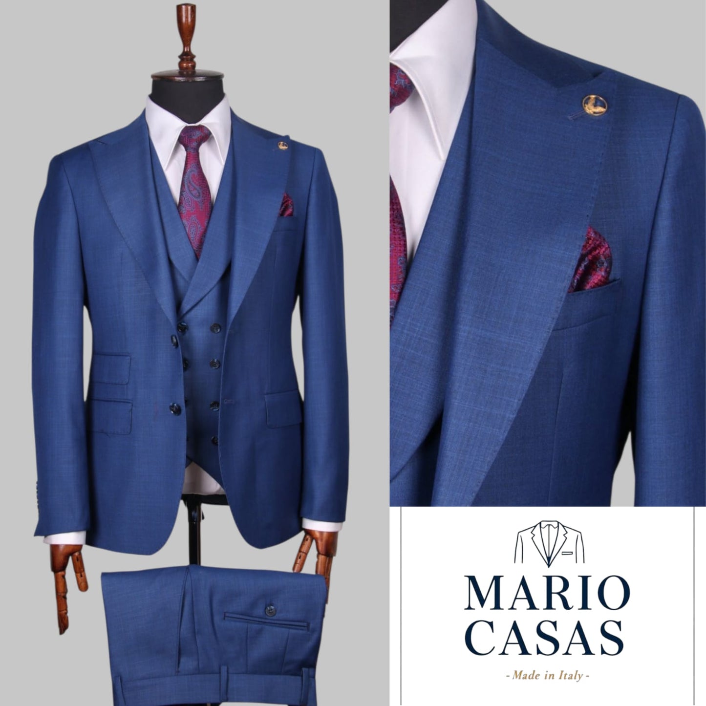 Premium Italian Three-Piece Suit