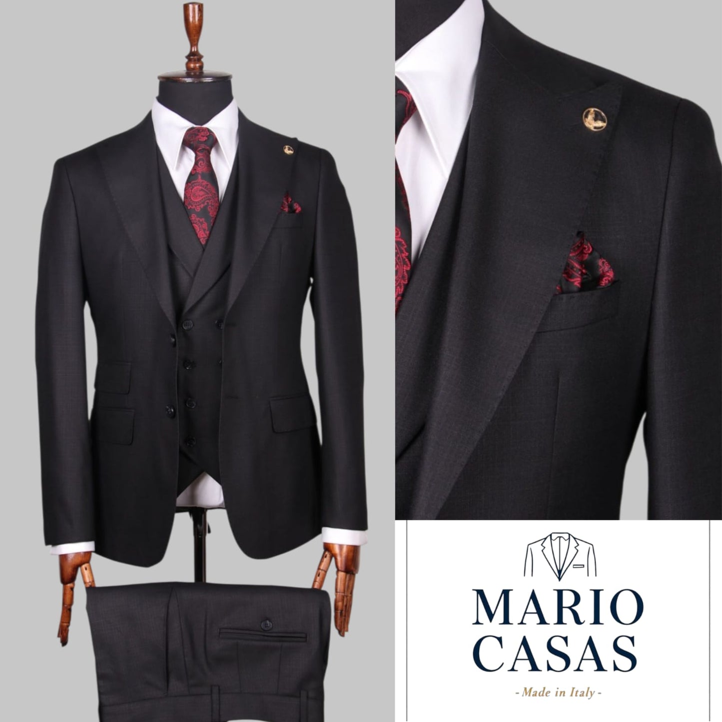 Premium Italian Three-Piece Suit