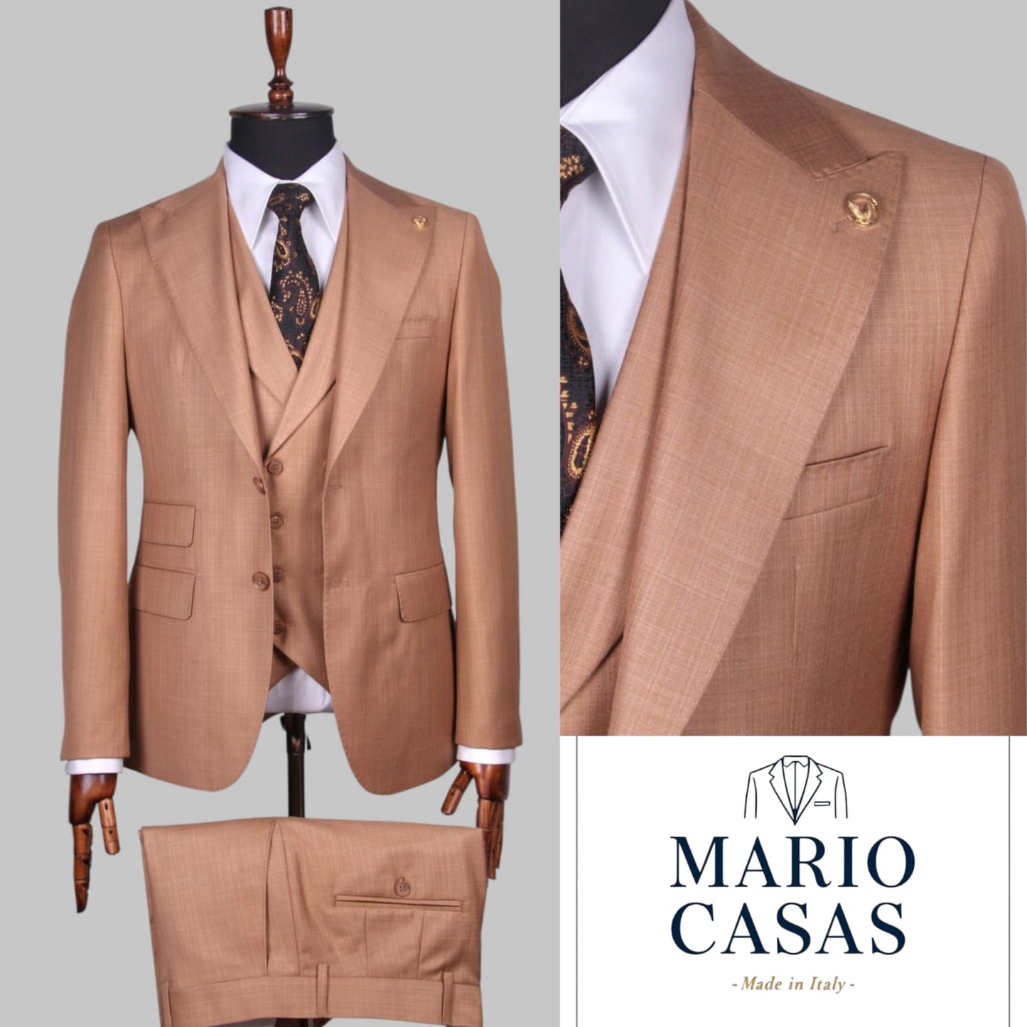 Premium Italian Three-Piece Suit
