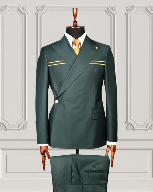 Mario Casas Designer Double Breasted Suit