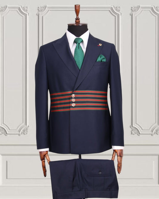 Mario Casas Designer Double Breasted Suit