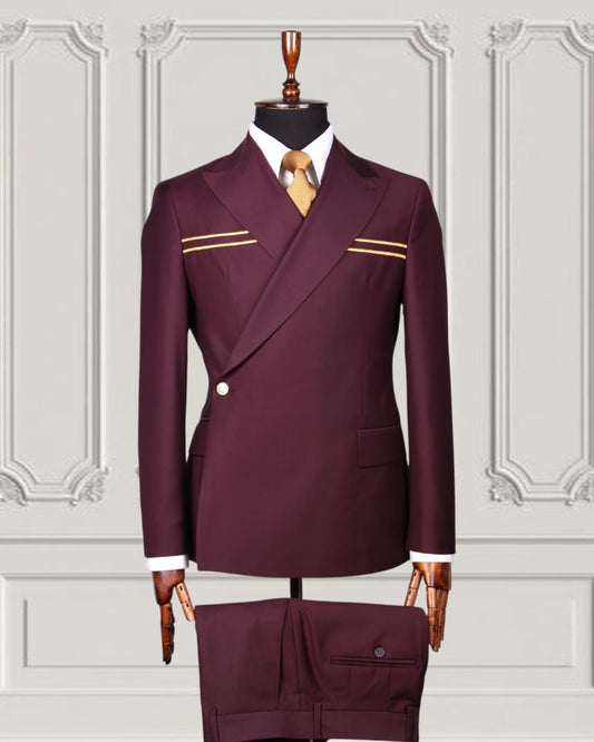 Mario Casas Designer Double Breasted Suit