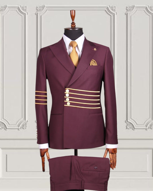 Mario Casas Designer Double Breasted Suit