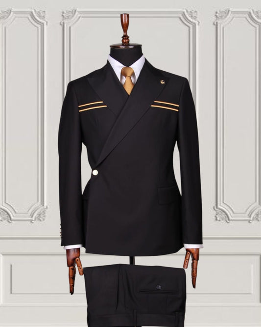 Mario Casas Designer Double Breasted Suit