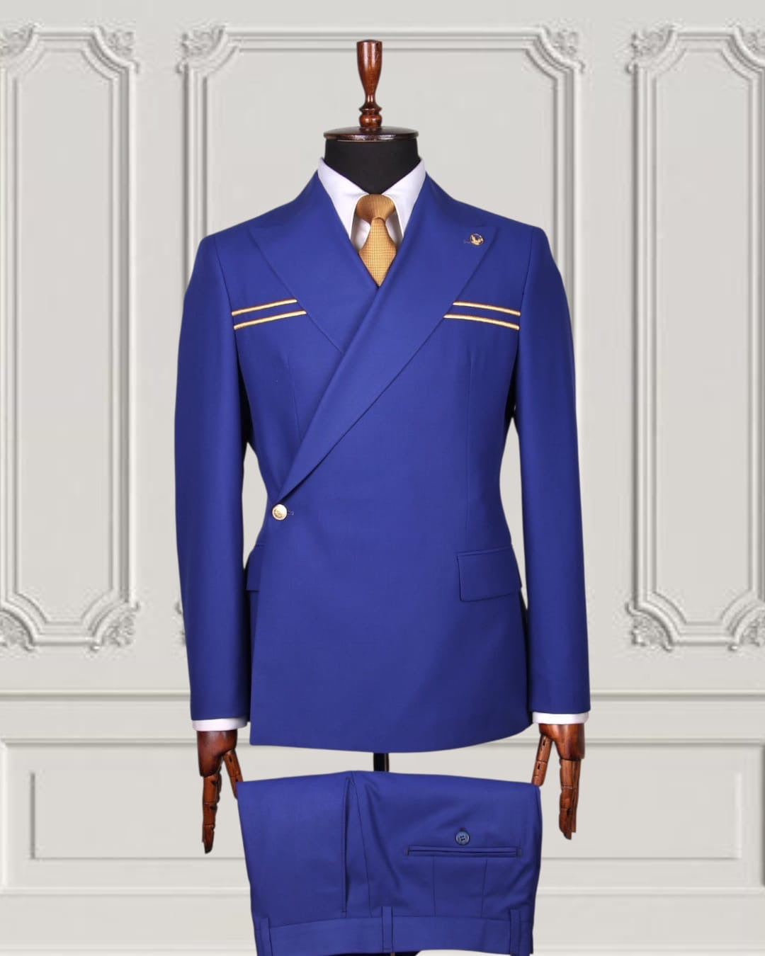 Mario Casas Designer Double Breasted Suit