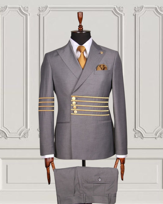 Mario Casas Designer Double Breasted Suit