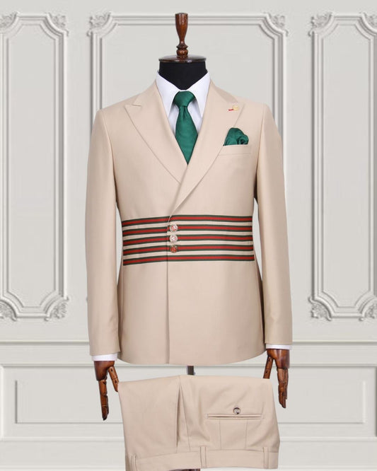Mario Casas Designer Double Breasted Suit