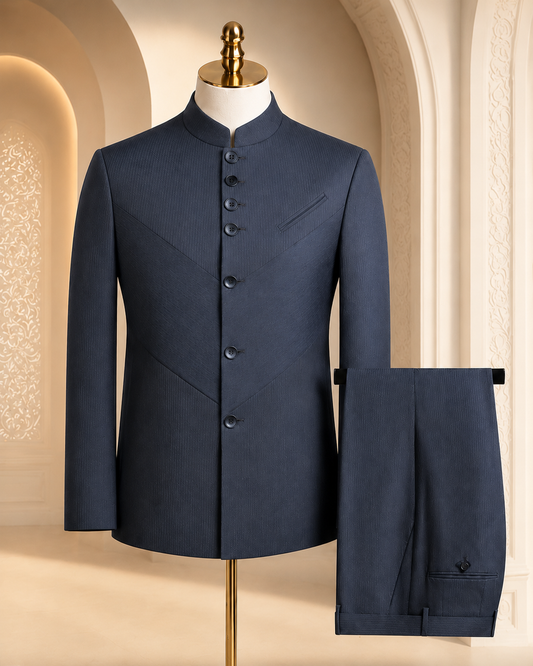 Royal Tang Safari Suit- Grey Colour