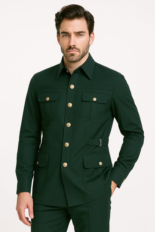 Turkish Long Sleeve Safari Suit