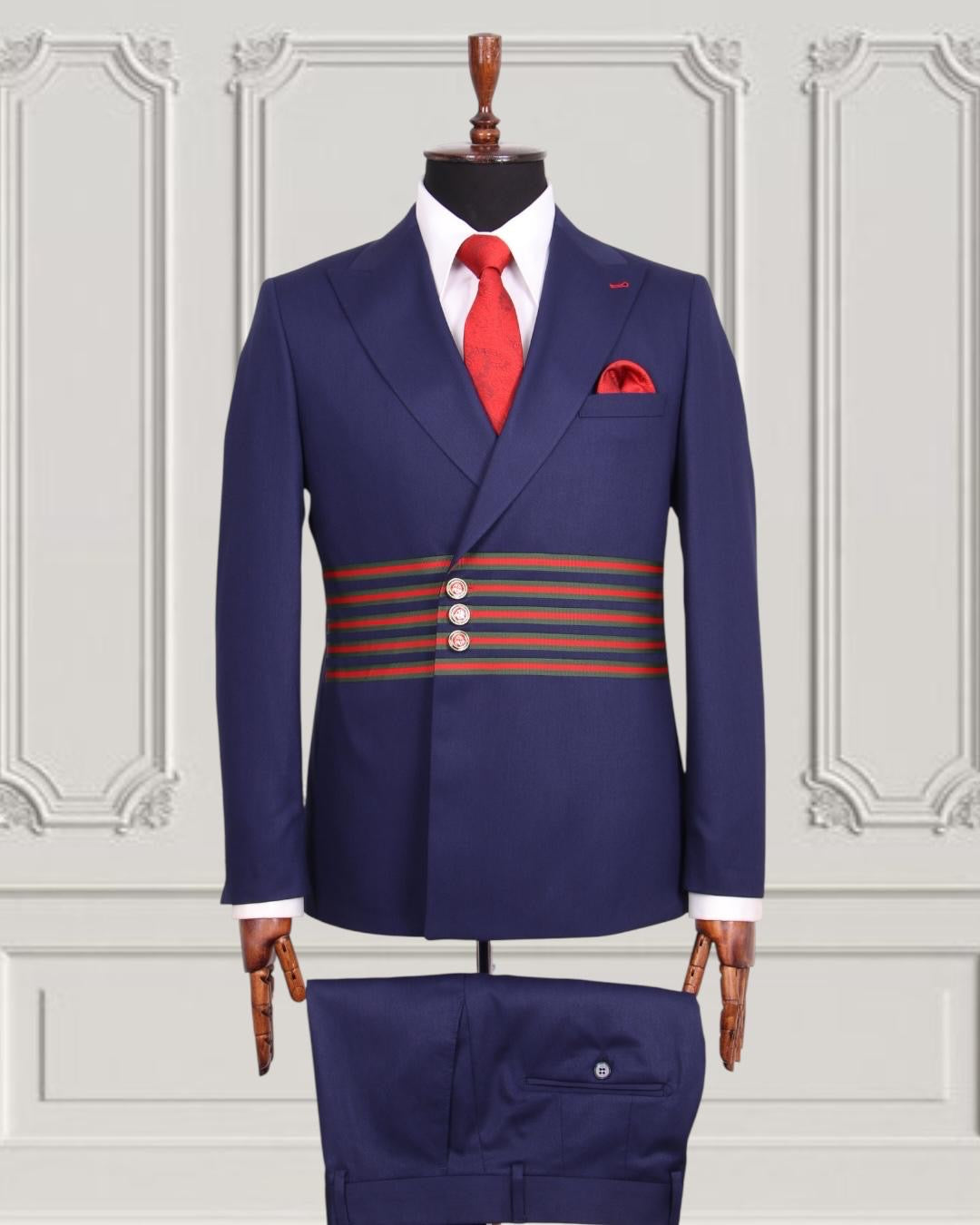 Mario Casas Designer Double Breasted Suit