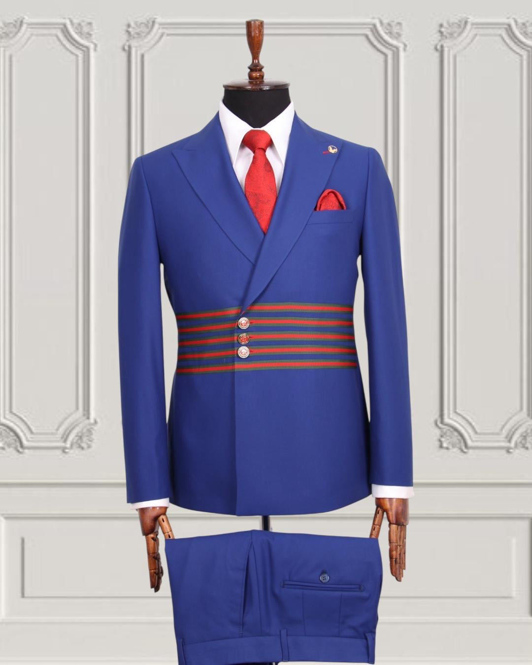 Mario Casas Designer Double Breasted Suit