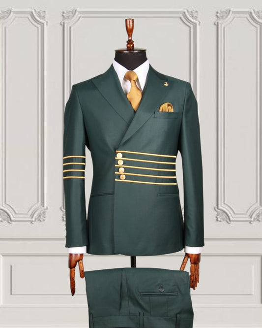 Mario Casas Designer Double Breasted Suit