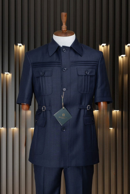 Marco Lorenzo Short Sleeve Safari Suit
