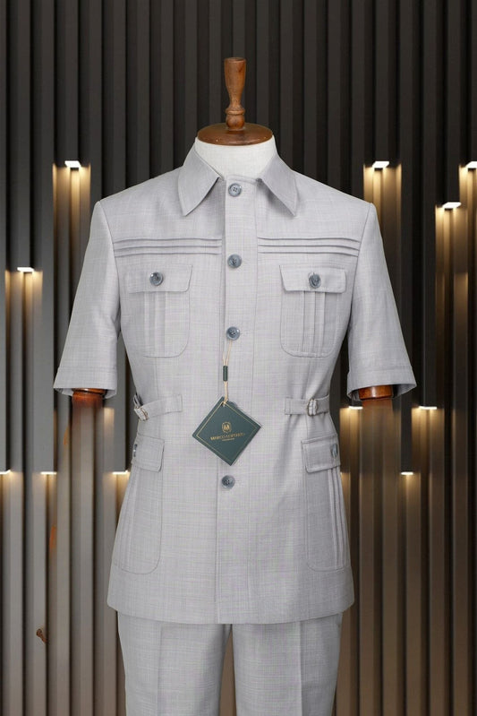Marco Lorenzo Short Sleeve Safari Suit
