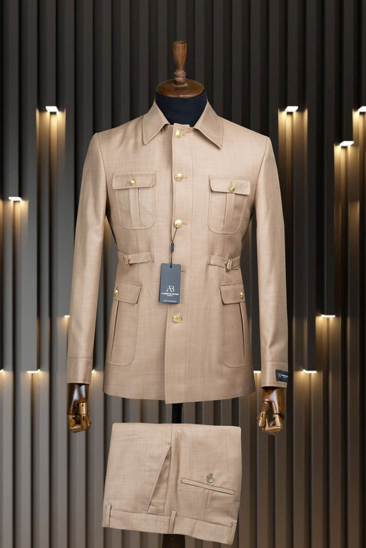 Marco Lorenzo Long Sleeve Safari Suit