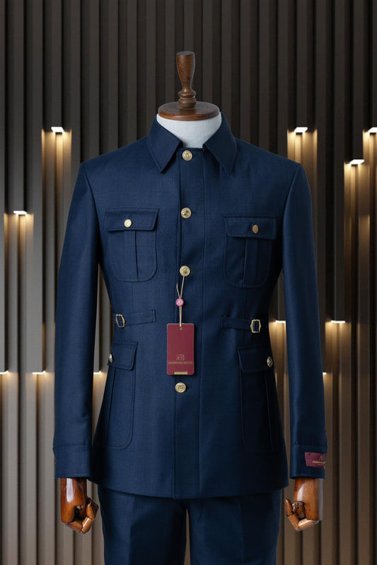 Marco Lorenzo Long Sleeve Safari Suit