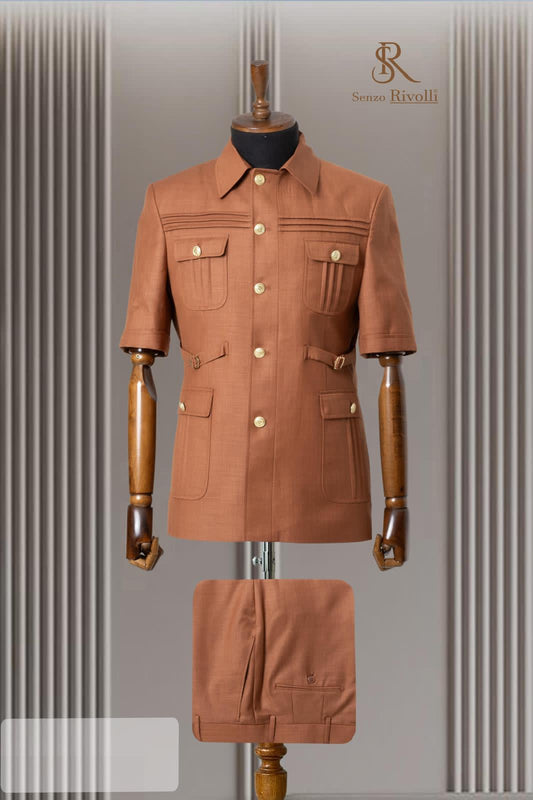 Turkish Short Sleeve Safari Suit