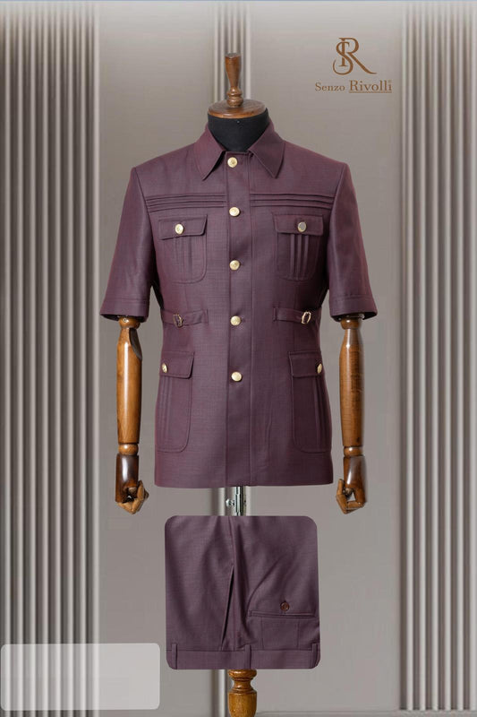 Turkish Short Sleeve Safari Suit