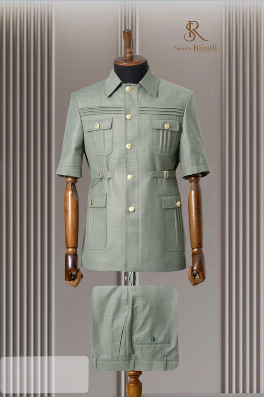 Turkish Short Sleeve Safari Suit