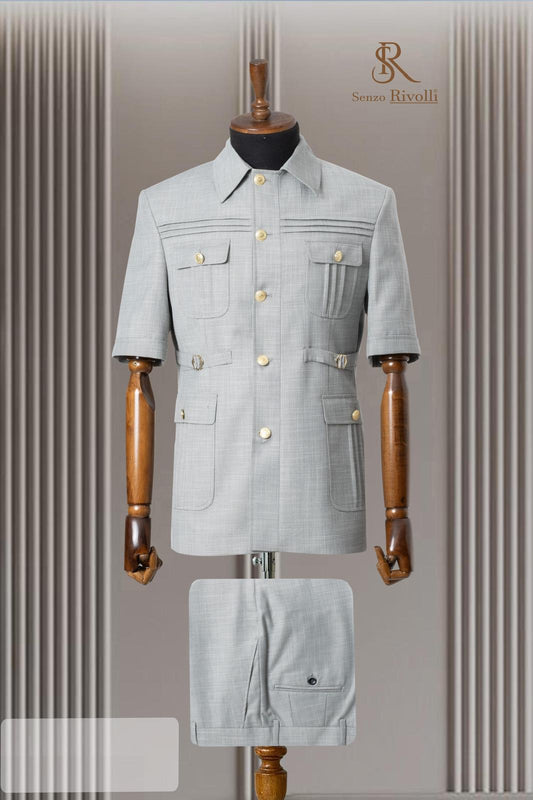Turkish Short Sleeve Safari Suit