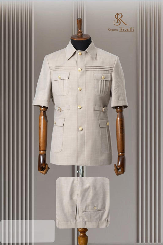 Turkish Short Sleeve Safari Suit