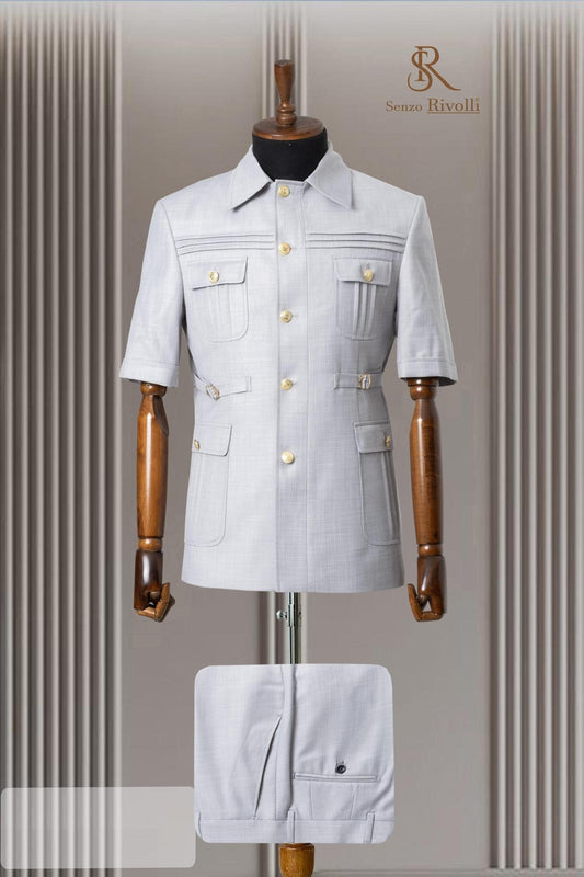 Turkish Short Sleeve Safari Suit
