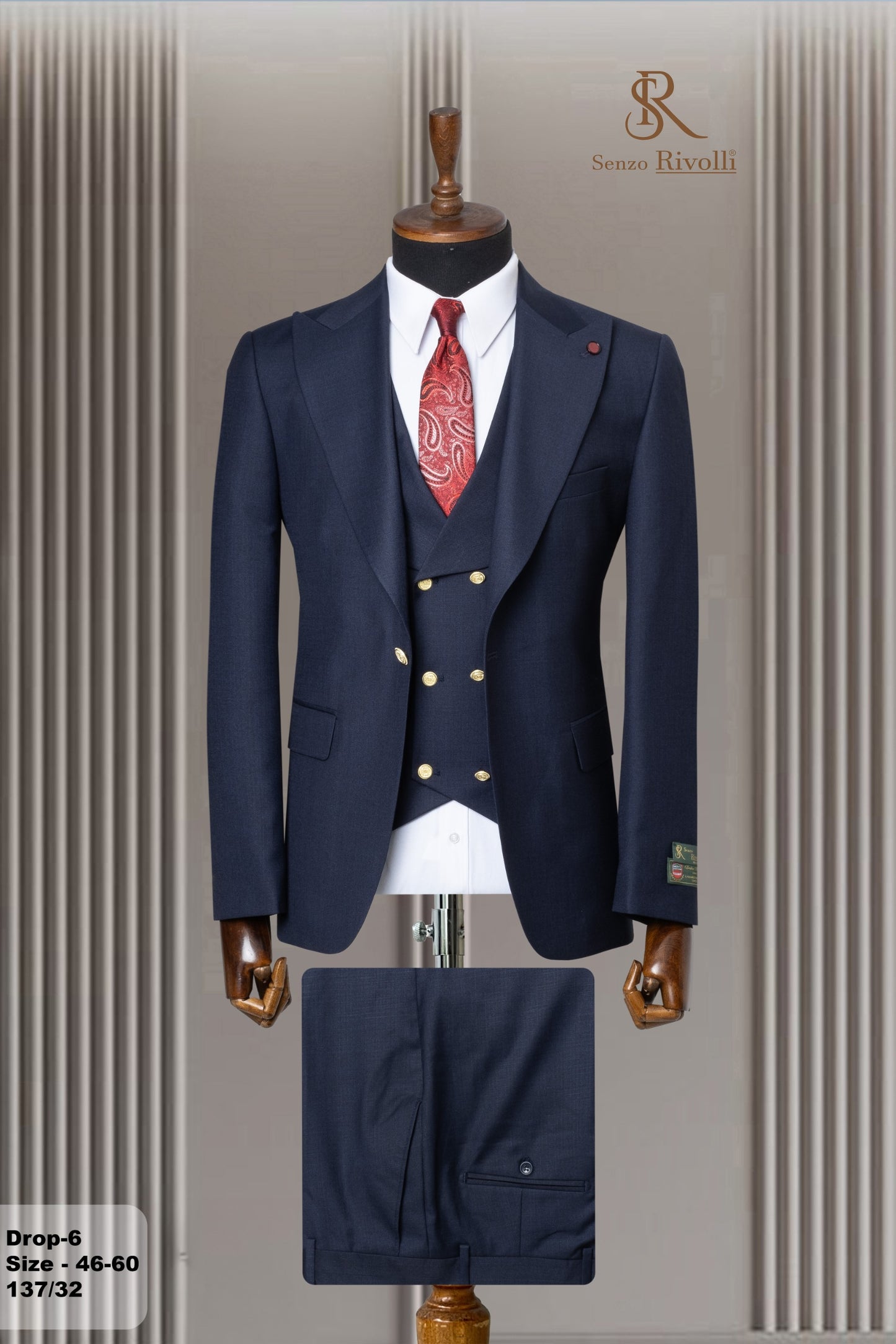 Classic Plain Three-Piece Suit with Timeless Elegance
