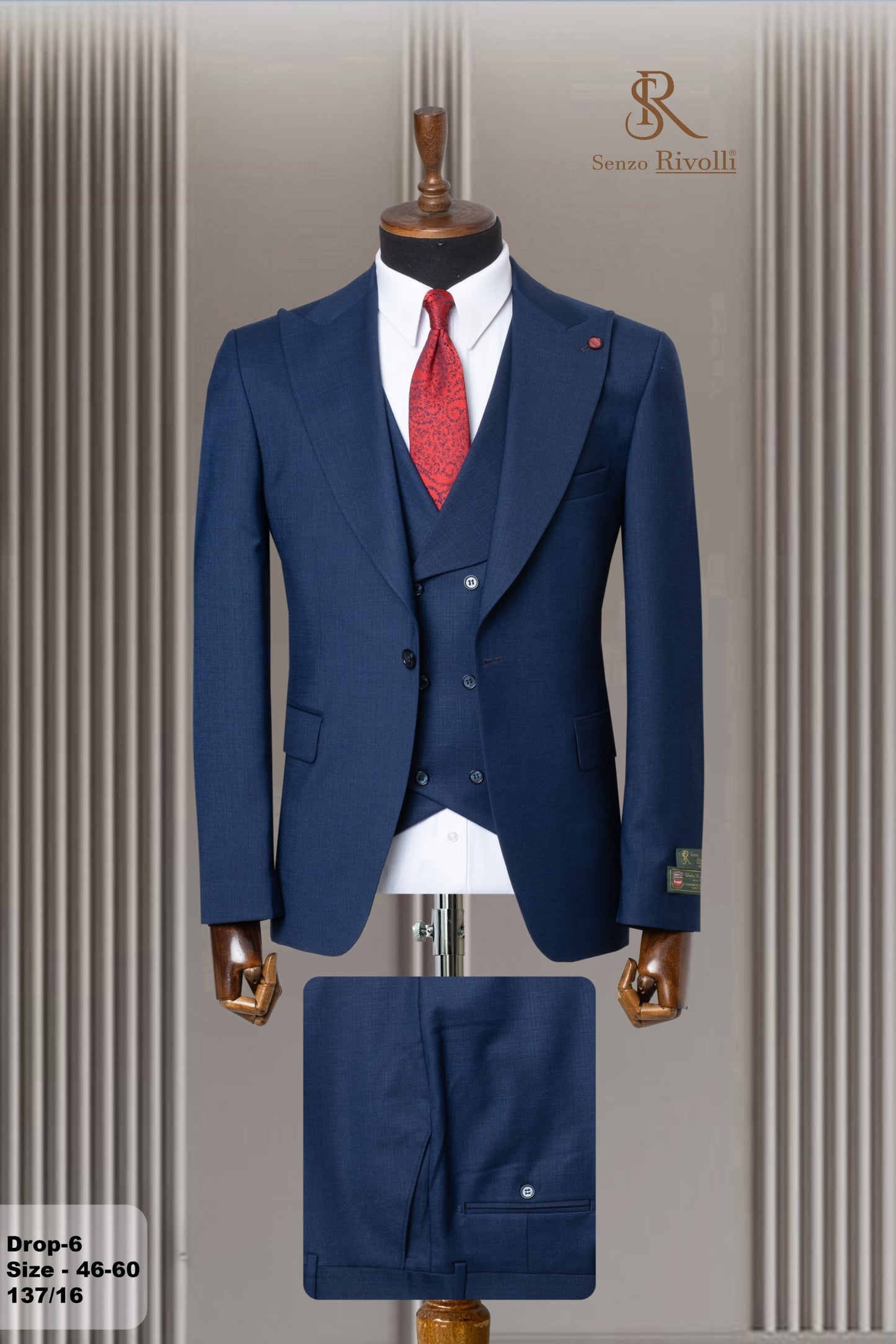 Classic Plain Three-Piece Suit with Timeless Elegance