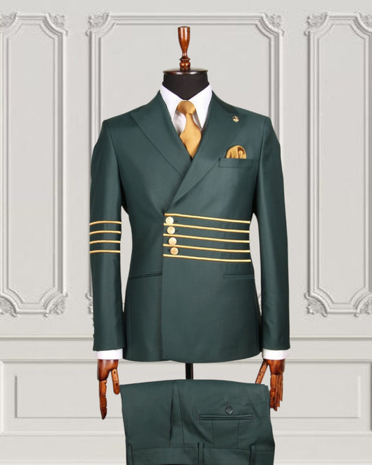 Classic Plain Double Breasted Suit with Timeless Elegance
