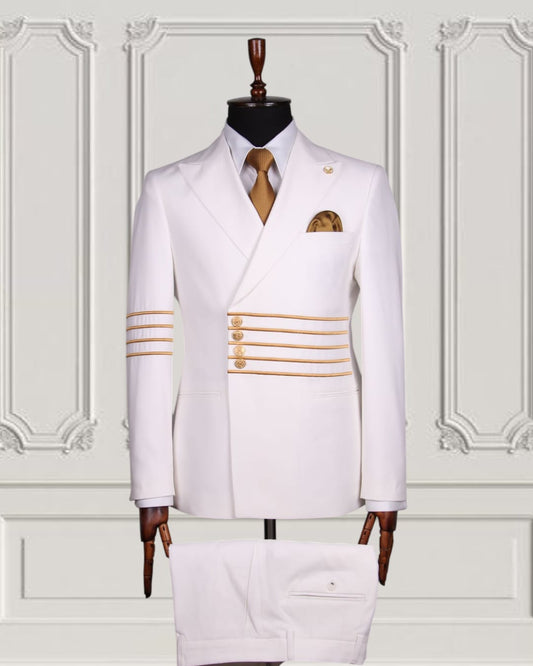 Classic Plain Double Breasted Suit with Timeless Elegance