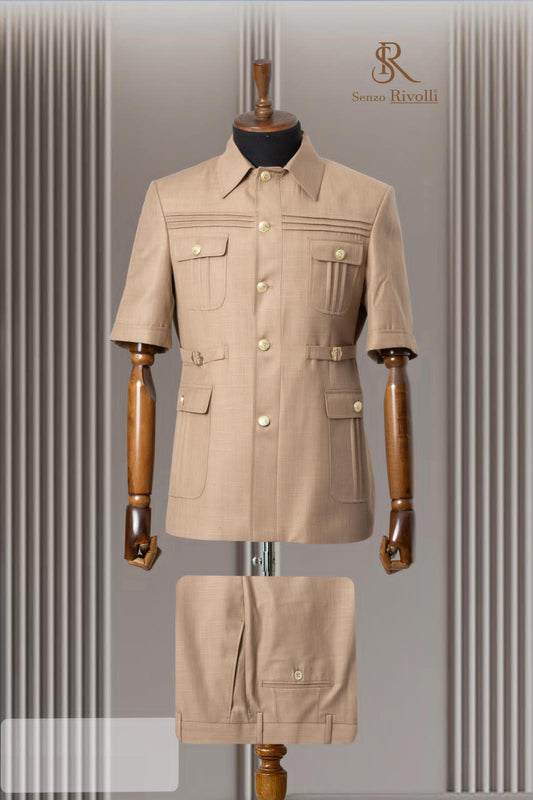 Turkish Short Sleeve Safari Suit