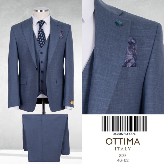 Classic Italian Three-Piece Suit with Timeless Elegance