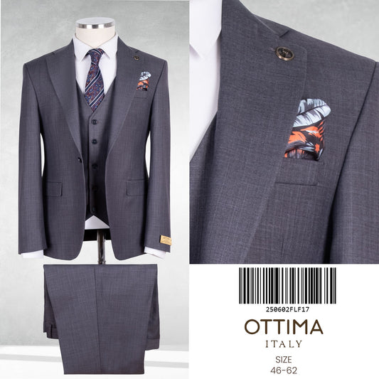 Classic Italian Three-Piece Suit with Timeless Elegance