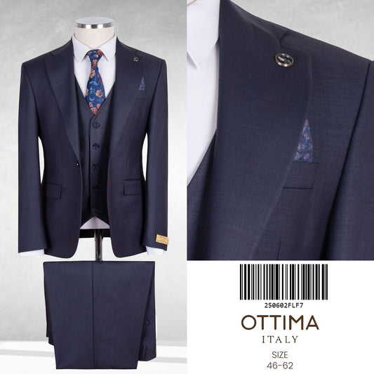 Classic Italian Three-Piece Suit with Timeless Elegance