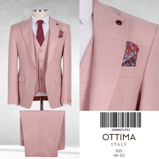 Classic Italian Three-Piece Suit with Timeless Elegance