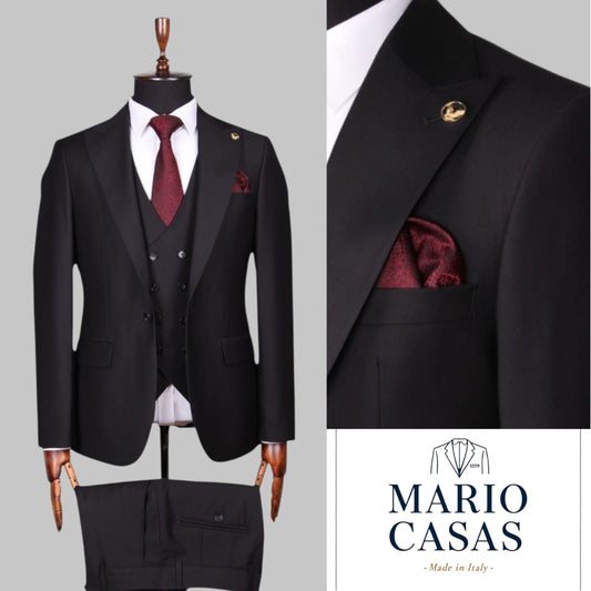 Premium Italian Three-Piece Suit