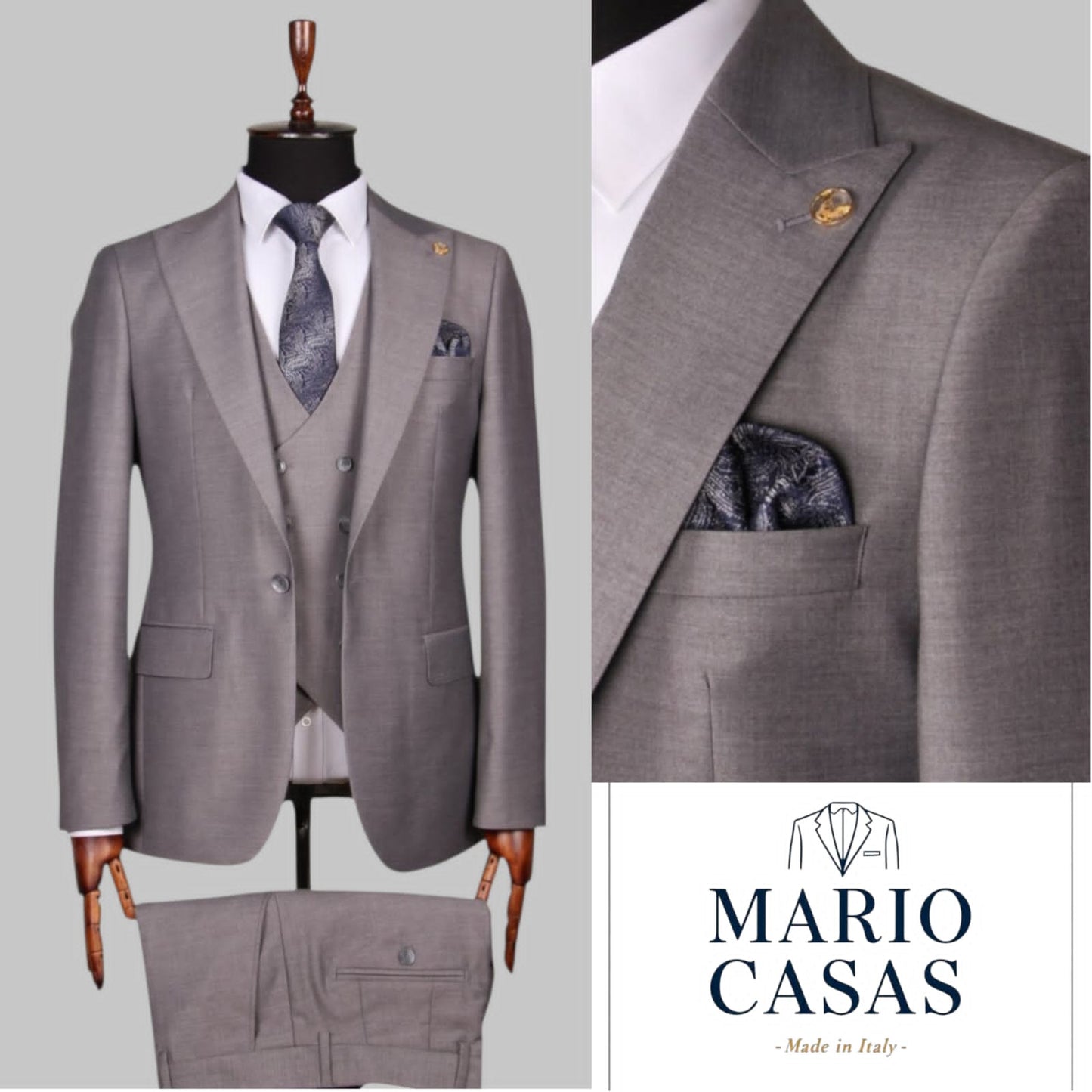 Premium Italian Three-Piece Suit