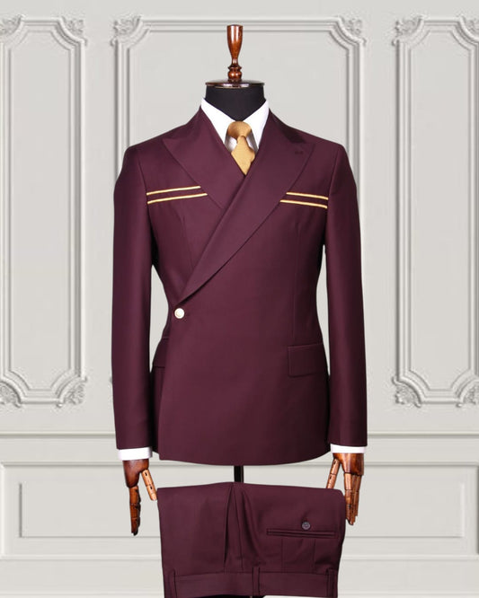 Italian Designer Double Breasted Suit