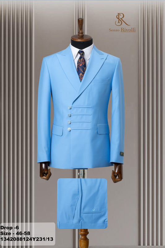 Italian Designer Double Breasted Suit