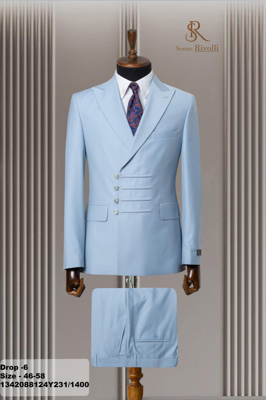 Italian Designer Double Breasted Suit