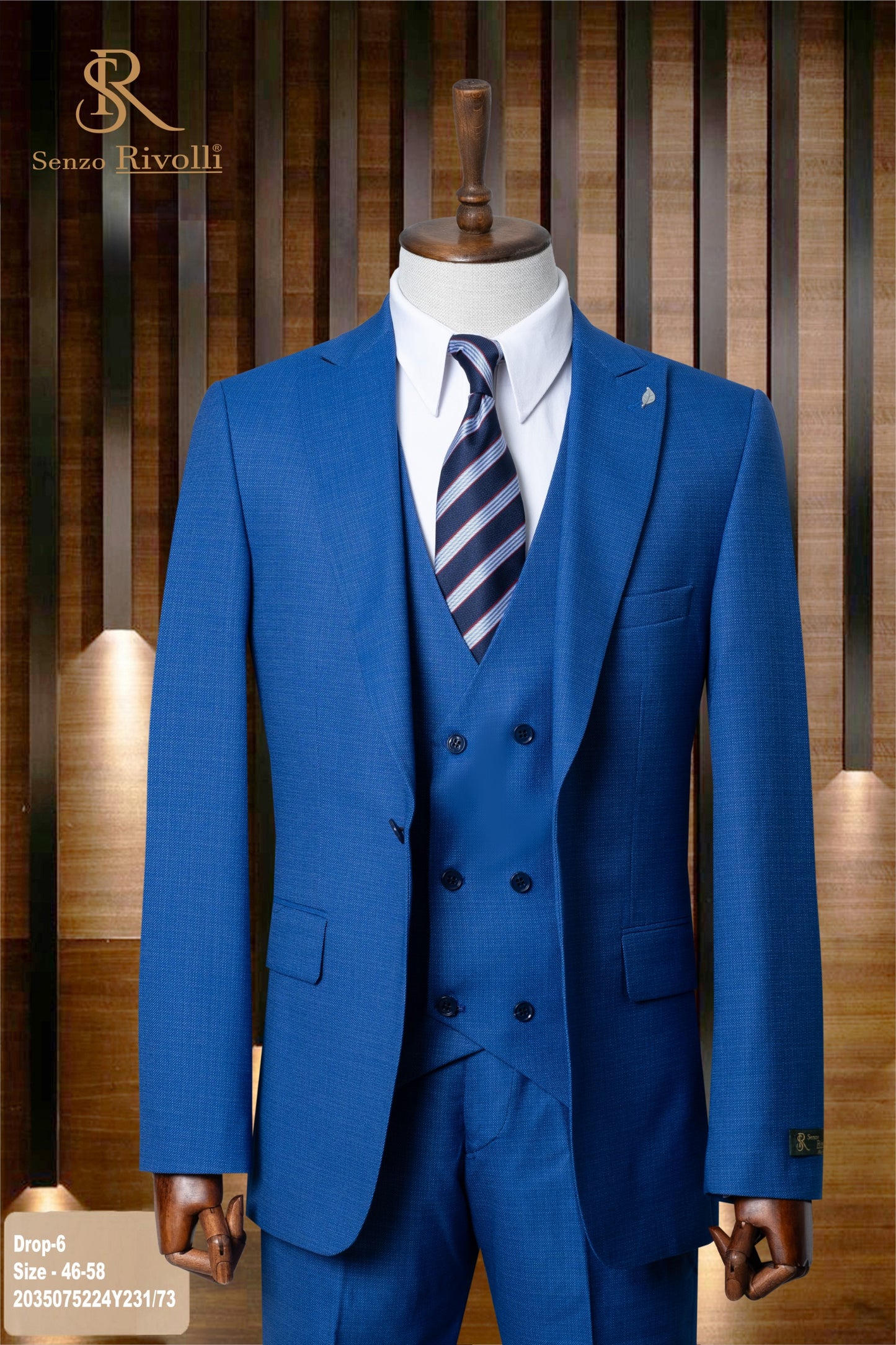 Classic Plain Three-Piece Suit with Timeless Elegance