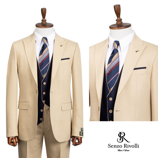 Premium Italian Three-Piece Suit